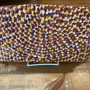 Colorful Woven Clutch